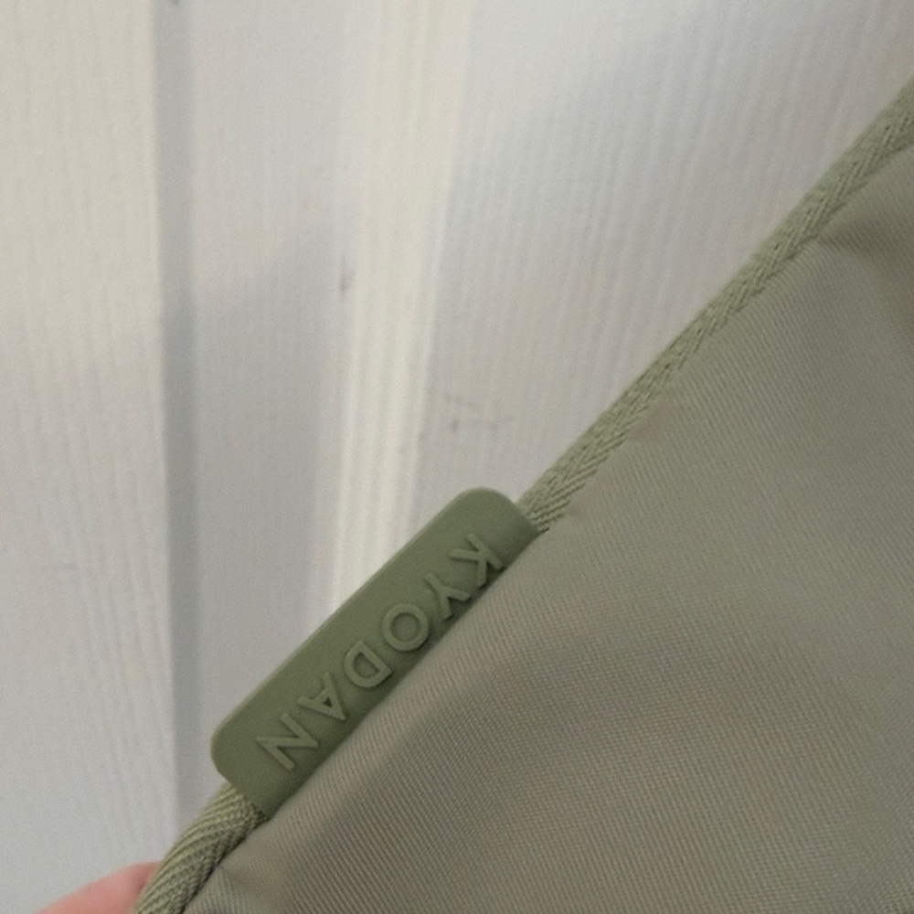 Kyodan Olive Green Nylon Crossbody Travel Bag - Picture 2 of 5